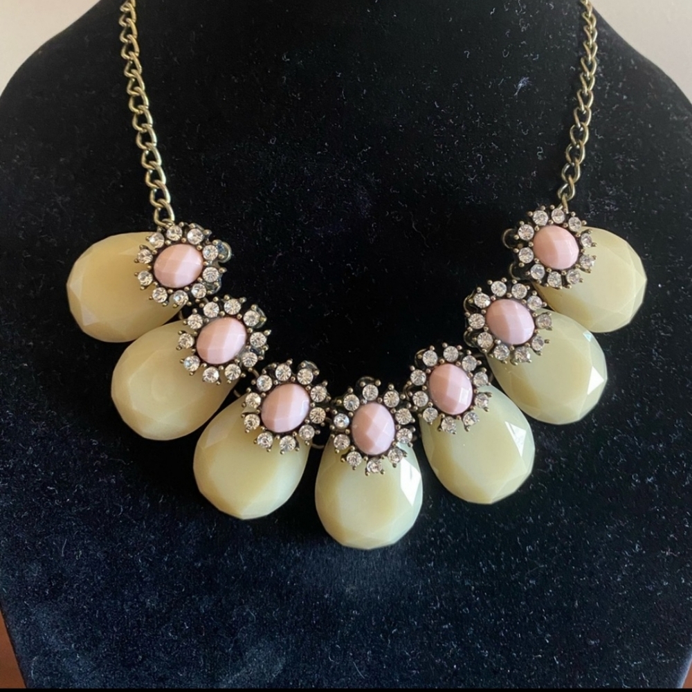 Statement necklace.